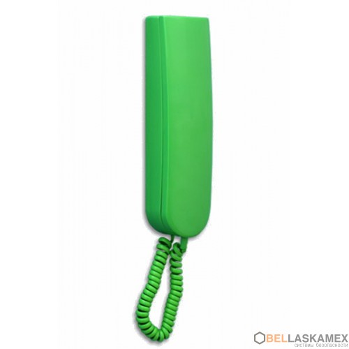 Laskomex UKT-2 - трубка для домофона (цвет - матово зеленый) с функцией отключения и регулировки звука , не желтеющий пластик корпуса домофонной трубки ,надежное крепление трубки к базе домофона.